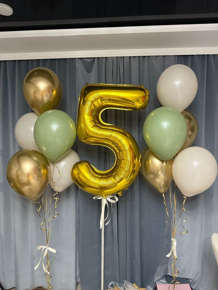 5th Birthday Balloons Bouquet